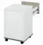 Children's Room Rolling Cabinet Connell 10 | White/Anthracite/Light Grey | 58 x 39 x 40 cm | 1 Door, 1 Drawer, 1 Compartment