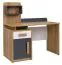 Desk Valbom 10, Colour: Oak Riviera / White / Graphite - Measurements: 120 x 120 x 60 cm (H x W x D)