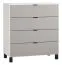 Pantanoso 07 Chest of drawers, Colour: White / Grey - Measurements: 100 x 90 x 47 cm (h x w x d)