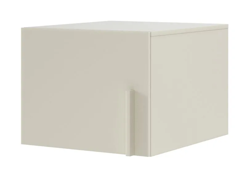 Top unit for one-door wardrobe Edegem 05 | 50 x 61 x 40 cm | color: cashmere | ABS edges | 1 door | 1 compartment