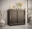 Chest of drawers with modern design Liskamm 52, Colour: Black matt - Measurements: 100 x 100 x 45 cm (H x W x D), with four compartments.