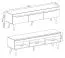 TV Base Cabinet Polmadie 03 | 3 Drawers | Artisan Oak & Black | 50 x 160 x 40 cm | Modern MDF Storage