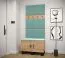 Shoe Cabinet with Wardrobe Morteratsch 04 | Oak/Black | 52 x 84 x 46 cm | 6 Compartments, 4 Hooks