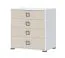 Chest of drawer 06, Color: White/Cream - Dimensions: 89 x 84 x 56 cm (H x W x D)