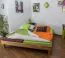 Futon Bed Solid Wood | Wooden Nature 04 | Oiled Beech Heartwood | 200 x 200 cm
