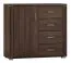 Chest of drawers Aitape 16, colour: dark Sonoma oak - Measurements: 92 x 100 x 40 cm (H x W x D)
