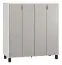 Bar cabinet Pantanoso 03, Colour: White / Grey - Measurements: 122 x 112 x 47 cm (H x W x D)