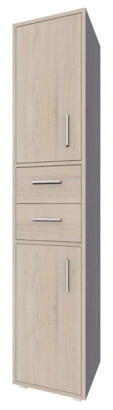Cabinet Garut 30 | Sonoma Oak Finish | 194 x 40 x 40 cm | Elegant Storage Solution