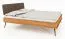 Rolleston 02 Single/Guest Bed | Solid Oiled Beech | 140 x 200 cm Lying Area | Modern Upholstered Headboard