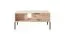 Bright coffee table with two drawers Fouchana 07, color: Beige / Viking oak - Dimensions: 44 x 97 x 60 cm (H x W x D)