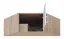Hannut 29 Cupboard Unit | Artisan Oak Finish | 40 x 95 x 95 cm | Modern Corner Storage