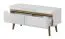 TV Base Cabinet Cathcart 03 | Oak Riviera & White | 50 x 107 x 40 cm | Two Drawers | MDF