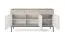 Worthing 67 Sideboard | Cashmere | 1.5m Wide | 3 Drawers, 3 Doors, 6 Compartments | Black Metal Legs