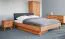 Double bed Timaru 03 solid beech oiled - Lying area: 200 x 200 cm (w x l)