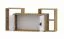 Youth Wall Unit Garian 12 | Oak/White/Grey | 53 x 120 x 32 cm | Modern Storage Solution