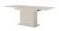Extendable dining table | beige | 160-200 x 90 x 75 cm | ABS edges | modern slatted design | extendable up to 200 cm | for dining room