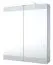 Bathroom - Mirror cabinet Eluru 02, Colour: White glossy - 70 x 60 x 14 cm (H x W x D)