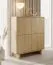 Chest of drawers | color: oiled oak | 4 hinged doors | push-to-open function | 8 compartments | 104 x 38 x 124 cm | highboard | ABS edges | for living room