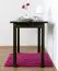 Solid Pine Table Walnut Finish Junco 227B | 60 x 100 cm | Modern Angular Design