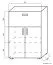 Chest of drawers Garut 17, Colour: Sonoma Oak - Measurements: 118 x 80 x 40 cm (H x W x D)