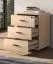 Rolling Cabinet | Color: Lindberg Oak | 3 drawers | 46 x 41 x 64 cm | for the office and home office | lockable | soft-close feature | ABS edges