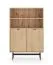 Chest of drawers | color: Mavelie oak | soft-close function | 4 compartments | 92 x 40 x 140 cm | 2 hinged doors | highboard | high-quality workmanship | for living room