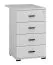 Add-on chest of drawers for Toivala desk, color: light grey - Dimensions: 75 x 46 x 68 cm (H x W x D), with 4 drawers