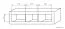 Suspended rack / wall shelf Lorengau 12, colour: Sonoma oak - Measurements: 35 x 130 x 27 cm (H x W x D)