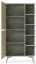 Modern Shelf Unit Crewe 05 | Eucalyptus & Oak Finish | 160 x 80 x 38 cm | Ample Storage | Laminated Surface
