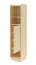 Shelf | Color: Oak Mavelie / Macadamia | 1 hinged door | 6 compartments | 45 x 42 x 195 cm | Legs: metal | Push-to-open function | Bookcase