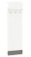 Wardrobe Knoxville 23 | Pine White / Grey | 136 x 40 x 20 cm | Modern Design
