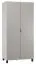 Hinged door cabinet / Wardrobe Pantanoso 13, Colour: White / Grey - Measurements: 195 x 93 x 57 cm (H x W x D)