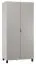 Wardrobe Pantanoso 13 | Hinged Door Cabinet | White / Grey | 195 x 93 x 57 cm | LED Lighting | Soft Close