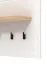 Entrance Hall Wardrobe Banat 20 | 4 Hooks, 1 Shelf | Oak Artisan / White Matt | 57 x 86.5 x 19.5 cm | ABS Edges