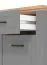 Shoe Cabinet Banat 26 | One Drawer | Oak Artisan & Graphite Grey | Three Compartments | 105 x 60.5 x 41 cm