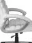 Ergonomic office chair Apolo 32, color: white / aluminum look, with integrated lumbar support