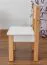 Child Chair 2 set Laurenz Beech solid wood Natural/White - Dimensions: 50 x 28 x 28 cm (H x W x D)