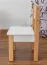 Children's Armchair Set of 2 Laurenz Solid Beech Wood | Natural/White | 50 x 28 x 28 cm