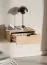 Wall-mounted nightstand | 1 full-extension drawer | Color: Mavelie Oak | Soft-close feature | 45 x 33 x 18 cm | Nightstand | for the bedroom