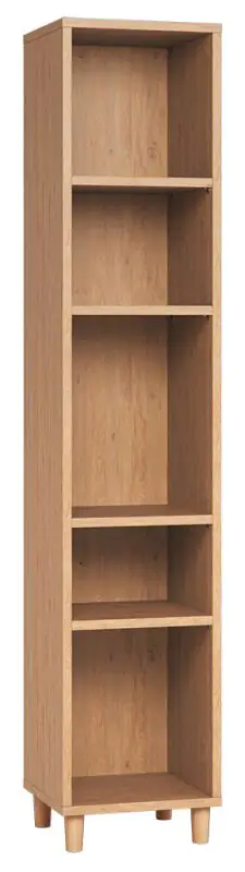 Shelf 01, Colour: Oak - Measurements: 195 x 39 x 38 cm (H x W x D)