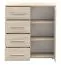 Sideboard Chest of Drawers | Oak Sonoma | Comarca 03 | 96 x 90 x 45 cm | 1 Door | 4 Drawers | Wood Look