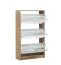 Shoe Cabinet with Mirror Front Gradide 07 | Sonoma Oak | 3 Hinged Doors | 119 x 67 x 28 cm | 6 Compartments