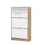 Shoe Cabinet with Mirror Front Gradide 07 | Sonoma Oak | 3 Hinged Doors | 119 x 67 x 28 cm | 6 Compartments