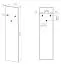 Coat Rack with Three Hooks Petkula 18 | Light Beige | ABS Edge Protection | Black Hooks | Modern Minimalist Design
