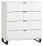 Chiflero 32 chest of drawers, Colour: White - measurements: 100 x 90 x 47 cm (h x w x d)
