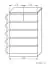 Chest of drawers Kebumen 22, Colour: Alder - Measurements: 102 x 65 x 42 cm (H x W x D)