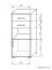 Chest of drawers Curug 01, Colour: Wallnut / Elm - Measurements: 113 x 50 x 34 cm (H x W x D)