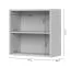 Wall Cabinet with Two Compartments Neiafu 130 | Cashmere | Soft-Close | 57 x 60 x 29 cm | Wooden Shelf