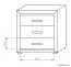 Chest of drawers Kundiawa 05, colour: Sonoma oak light / Sonoma oak dark - Measurements: 85 x 80 x 40 cm (H x W x D)