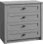 Dresser Segnas 02, Colour: Grey - 87 x 90 x 43 cm (h x w x d)